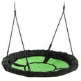 thumbnail image 1 of Swing-N-Slide 40" Diameter Nest Swing for Backyard Swing Sets, Green with Black Nylon Ropes, 1 of 6