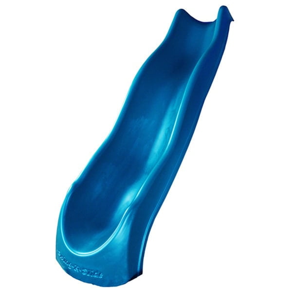 Blue Plastic Wave Slide for 5' Deck Height
