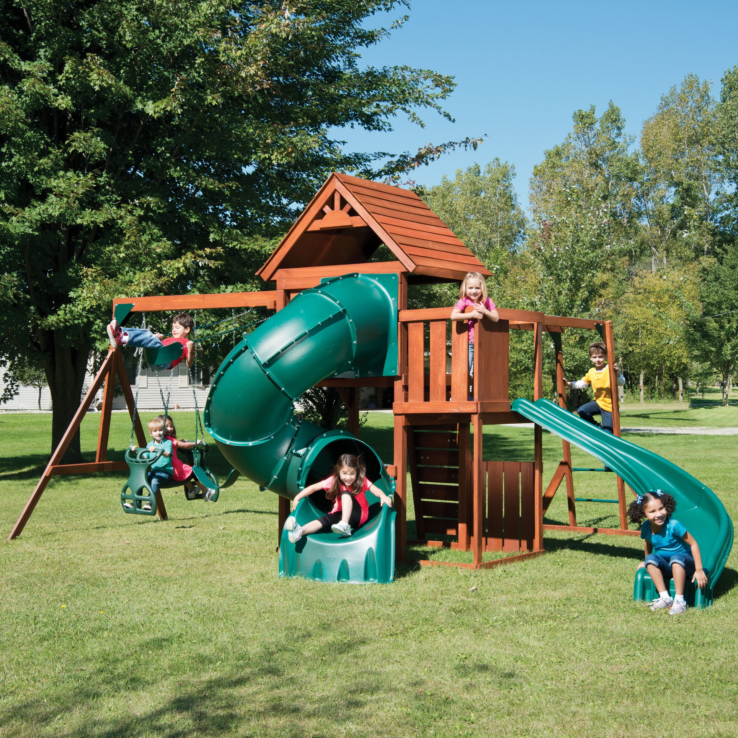 Swing-N-Slide Grandview Twist Deluxe Kids Playground with