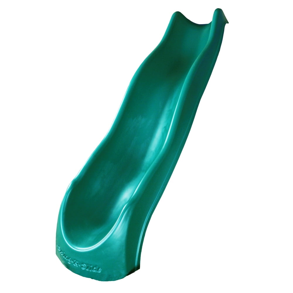 Green Speed Wave Plastic Slide for Kids