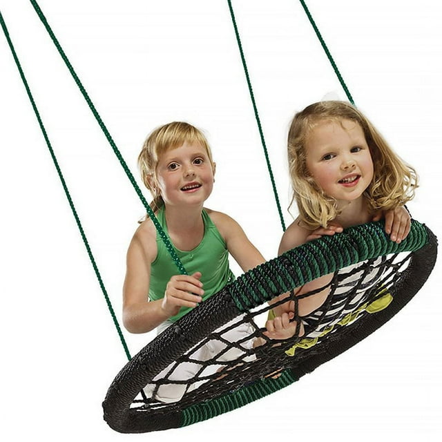 Swing-N-Slide Monster Web Swing with Green and Black Nylon Ropes