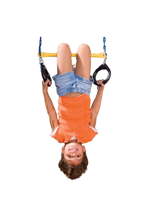 Ring and Trapeze Combo Swing with trapeze bar and acrobat rings