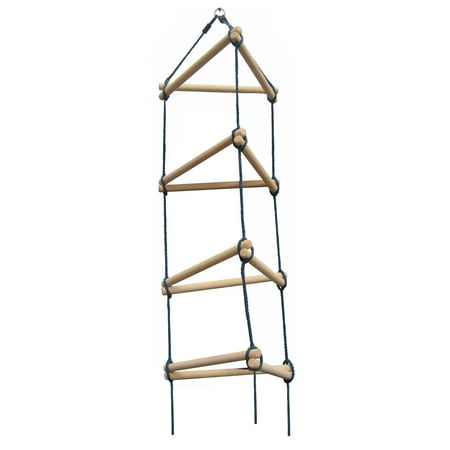 Swing-N-Slide Steeple Climber Rope Ladder with Ground Anchors for Backyard Swing Sets
