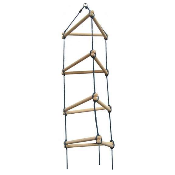 Swing-N-Slide Steeple Climber Rope Ladder with Ground Anchors for Backyard Swing Sets