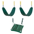 thumbnail image 1 of Swing-N-Slide Swing Set Bundle with 2 Green Extreme-Duty Swing Seats with Chains and Stand-Up Swing, 1 of 10