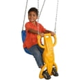 thumbnail image 1 of Swing-N-Slide Wind Rider Glider Swing with Chains for Backyard, Blue and Yellow, 1 of 4