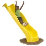 Swing-N-Slide Yellow Plastic Super Speed Wave Slide for Backyard Swing Sets with Lifetime Warranty, for 5 Foot Deck Heights