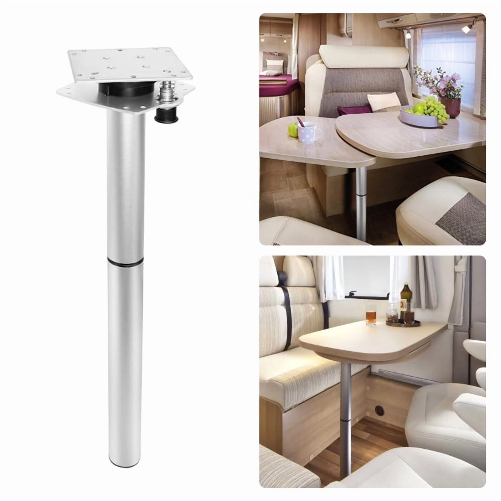 Swing-Out Wall-Mounted Camper Table Leg with Sliders, Double Table Head ...