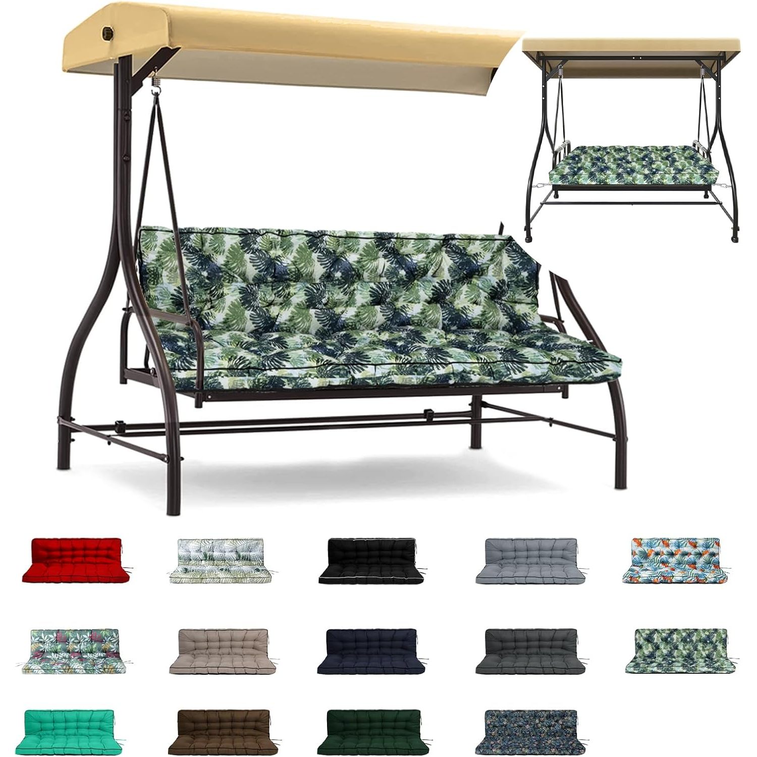 Swing Set Replacement Cushions Porch Swing Futon Swing Replacement ...