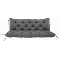 thumbnail image 1 of Swing Replacement Cushions with Backrest, Outdoor Swing Cushions 2-3 Seater Waterproof Bench Pad Cushions, Recliner Seat Cushions for,Patio,Backyard (Dark Gray, 60x40in), 1 of 6