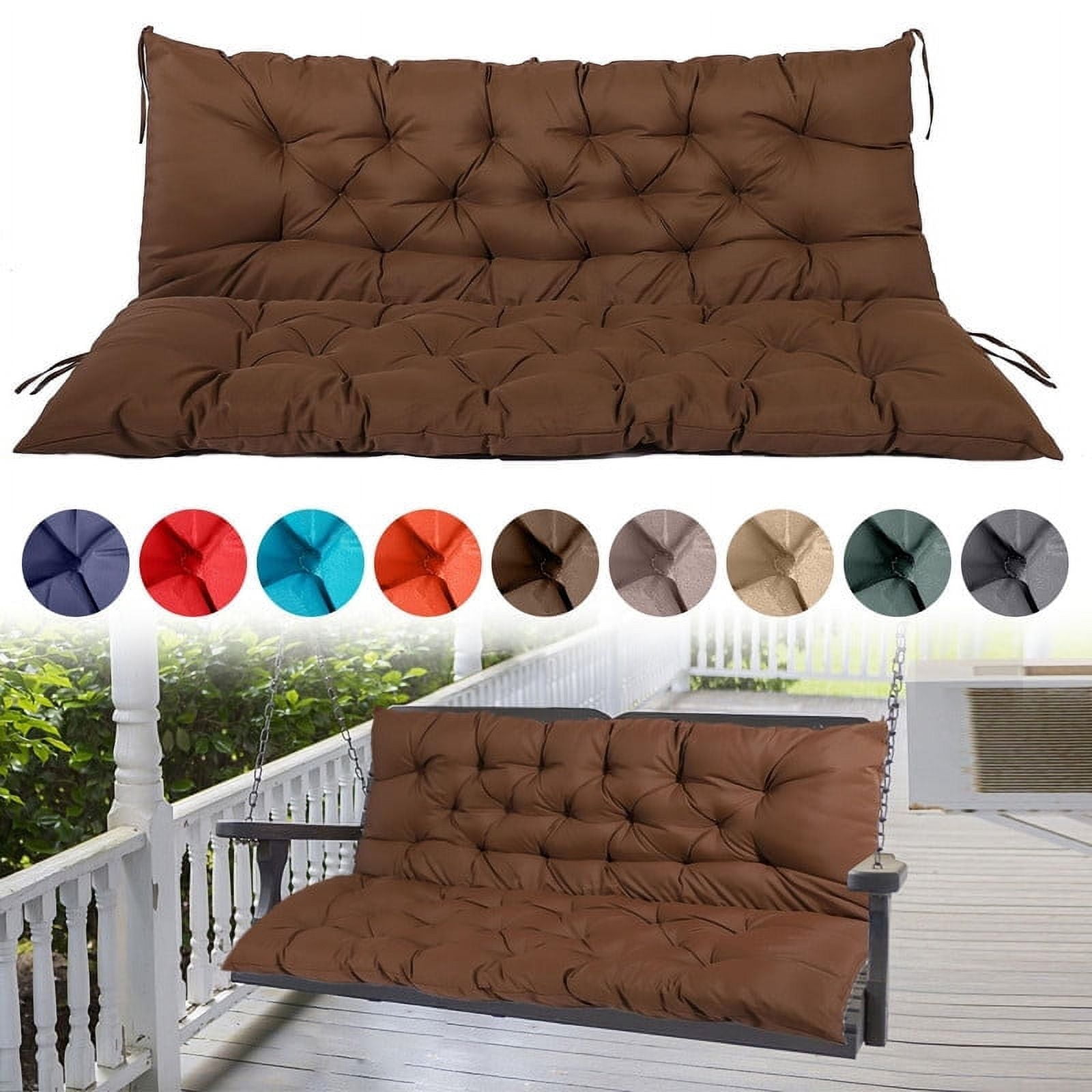 Swing Replacement Cushions,Porch Swing Cushions with Backrest,Outdoor ...
