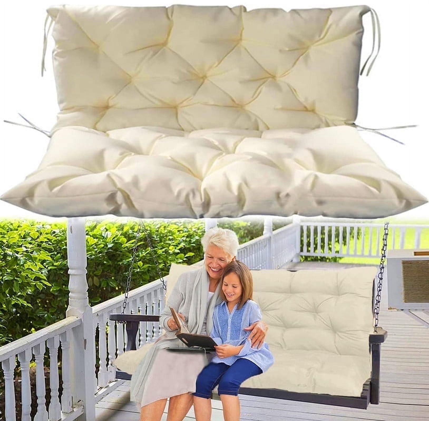 Swing Replacement Cushions with Backrest, Outdoor Seat Cushion Backrest ...