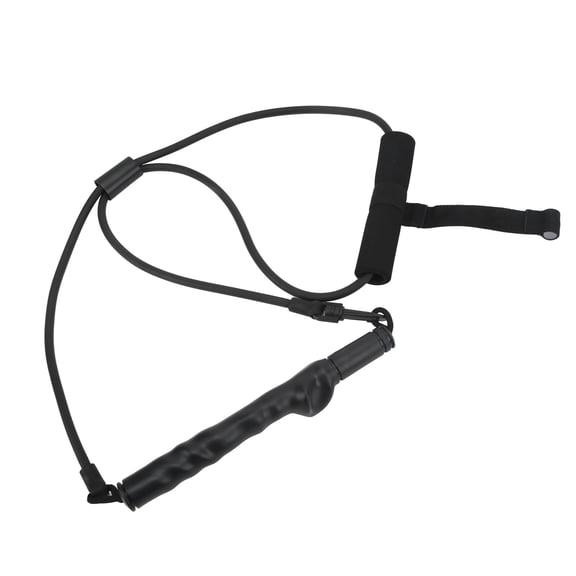 Latex  Swing Resistance Band with Movable Rubber Circle and Door Clip for Posture Training - Includes Storage Bag