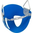 thumbnail image 1 of Swing Set Stuff Half Bucket Seat with SSS Logo Sticker, Blue, 1 of 4