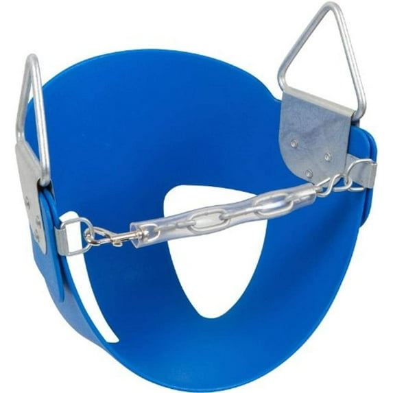 Swing Set Stuff Half Bucket Seat with SSS Logo Sticker, Blue