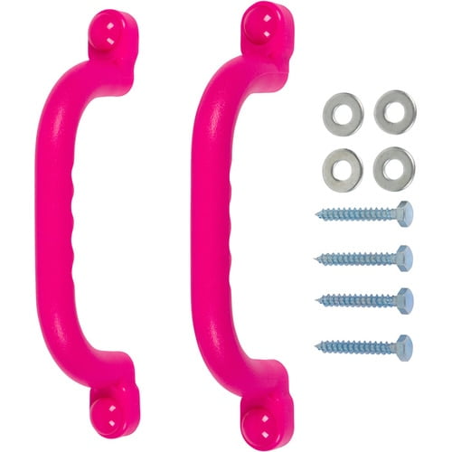 Swing Set Stuff Inc. 10" Playground Handles (Pink) and SSS Logo Sticker