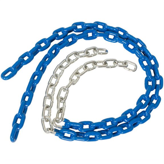 Swing Set Stuff 3.5 Ft. Coated Trapeze Swing Chain(Blue) With SSS Logo Sticker