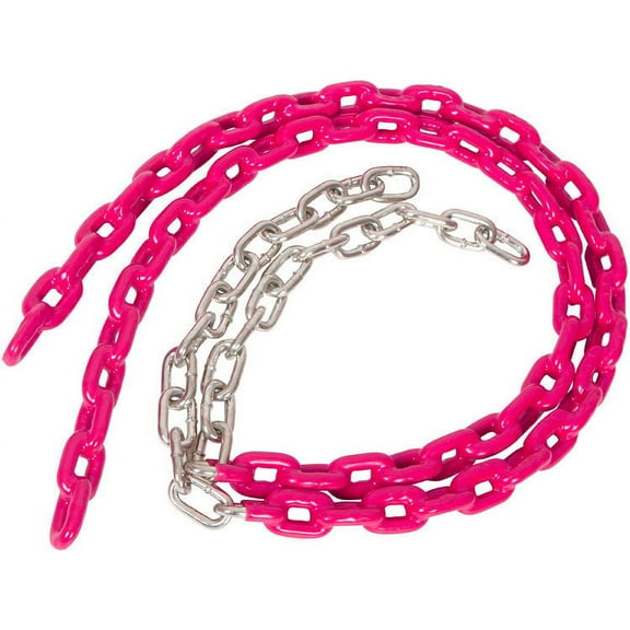 Swing Set Stuff Inc. 3.5 Ft. Coated Trapeze Chain Pair (Pink)