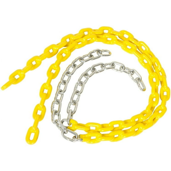 Swing Set Stuff Inc. 3.5 Ft. Coated Trapeze Chain Pair (Yellow)