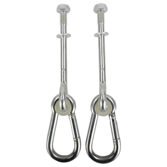 Swing Set Stuff Inc. 3/8" X 4" Swing Hanger with Spring Clip Pair