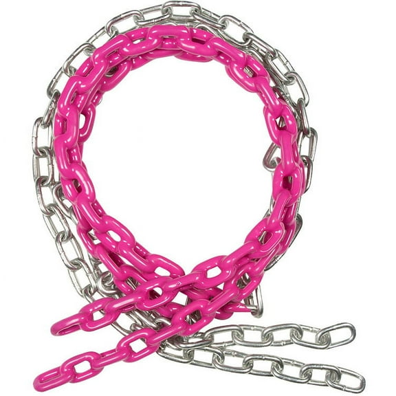 Swing Set Stuff Inc. 5.5 Ft. Coated Trapeze Chain Pair (Pink)