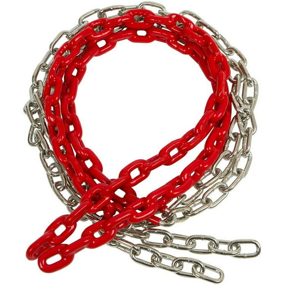 Swing Set Stuff Inc. 5.5 Ft. Coated Trapeze Chain Pair (Red)
