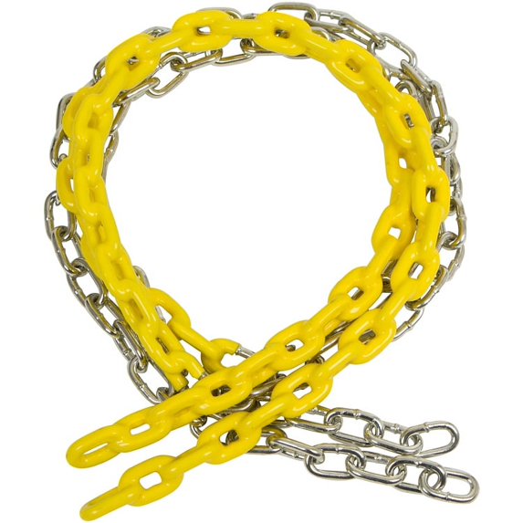 Swing Set Stuff Inc. 8.5 Ft. Coated Trapeze Chain Pair (Yellow)