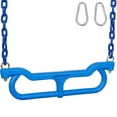 thumbnail image 1 of Swing Set Stuff Inc. Combo Trapeze with 3.5 Ft. Coated Chain (Blue), 1 of 2