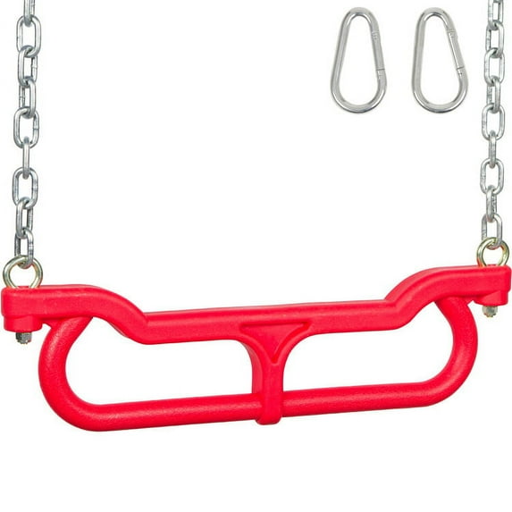 Swing Set Stuff Inc. Combo Trapeze with 3 Ft. Uncoated Chain (Red)