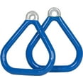 thumbnail image 1 of Swing Set Stuff Inc. Commercial Coated Triangle Trapeze Rings (Blue), 1 of 6