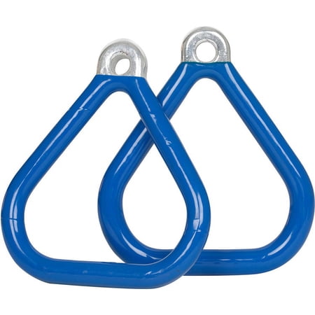 Swing Set Stuff Inc. Commercial Coated Triangle Trapeze Rings (Blue)