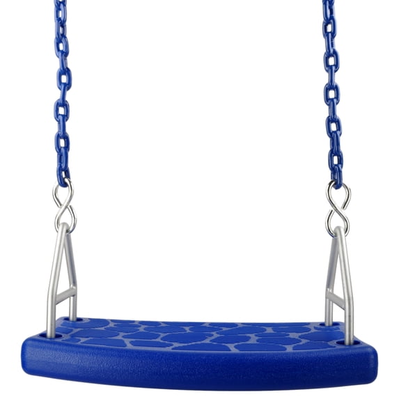 Swing Set Stuff Inc. Flat Seat with 5.5 Ft. Coated Chain (Blue)