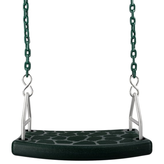 Swing Set Stuff Inc. Flat Seat with 8.5 Ft. Coated Chain (Green)