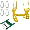 thumbnail image 1 of Swing Set Stuff Inc. Glider with Coated Chain Kit (Yellow) and SSS Logo Sticker, 1 of 2