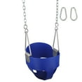 thumbnail image 1 of Swing Set Stuff Inc. Highback Full Bucket with 5.5 Ft. Uncoated Chains (Blue), 1 of 5