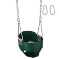 thumbnail image 1 of Swing Set Stuff Inc. Highback Full Bucket with 5.5 Ft. Uncoated Chains (Green), 1 of 6