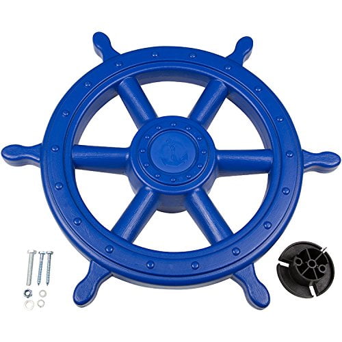 Swing Set Stuff Ships Wheel (Blue) with SSS Logo Sticker