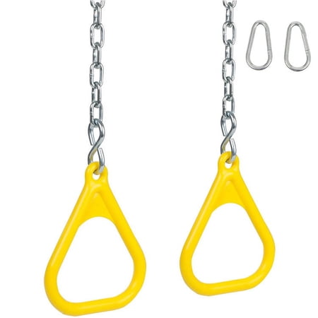 Swing Set Stuff Inc. Trapeze Rings with Chains (Yellow)