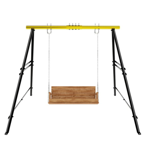 Swing Sets for Backyard, Outdoor Porch Swing Frame, Hammock Chair Stand Only, Max Load 550Lbs A-Frame Swing Stand, Swing Set for Patio, Playground, Park, Swing not Include