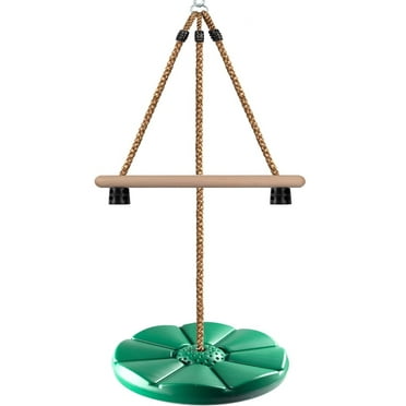 Swing Sets for Outside,3-in-1 Outdoor Swing Tree Swing FifthQuarter Disc Swing with Adjustable Rope and Hanging Bar, Holds up to 300 lbs