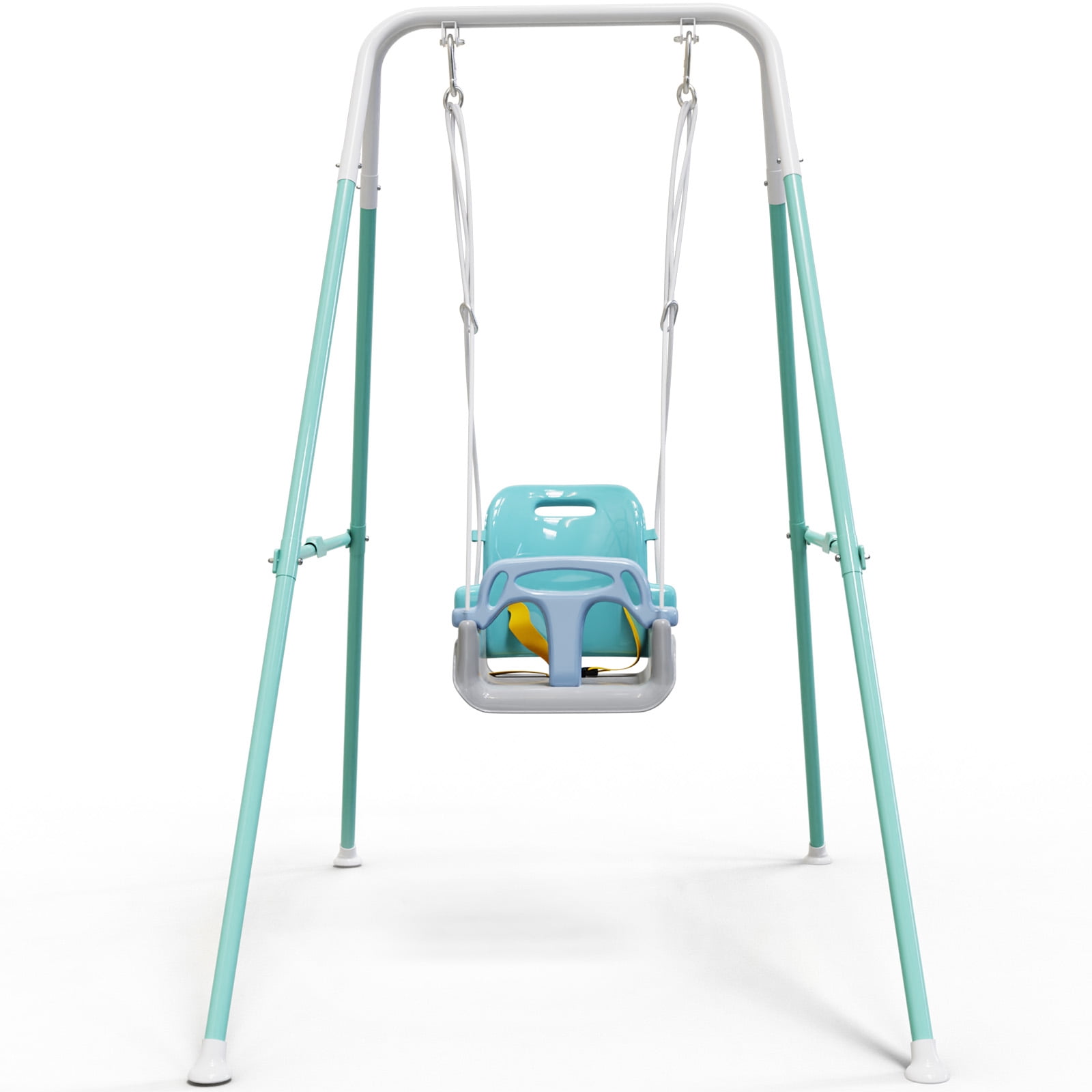 Swing Sets For Backyard Foldable Baby Swing Outdoor With Safety Harness Indoor Toddler Swing White Green: An Honest Look