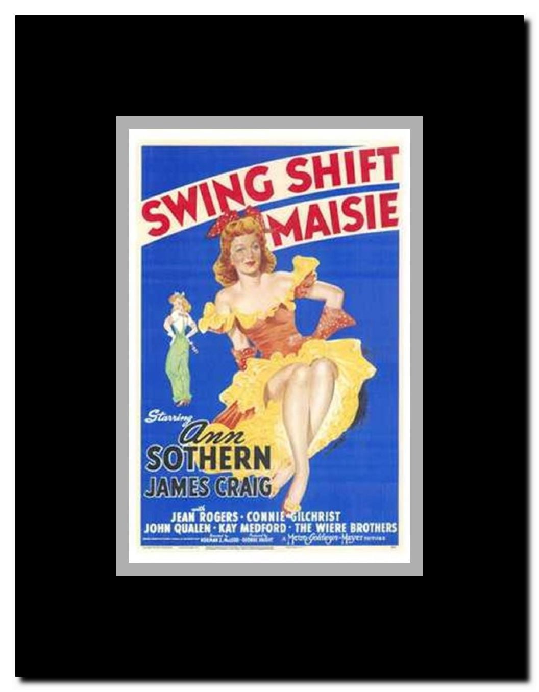 Swing Shift Maisie Framed Movie Poster