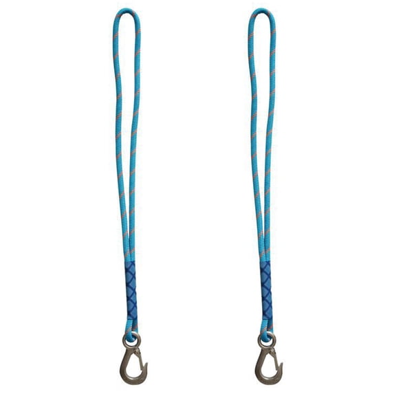 Swing Suspension Strap with Heavy Duty Stainless Steel Hook Hanging Chair Connection Ropes for Outdoor Hammocks Chair and Trees Hang Kit (Blue 2Pcs)