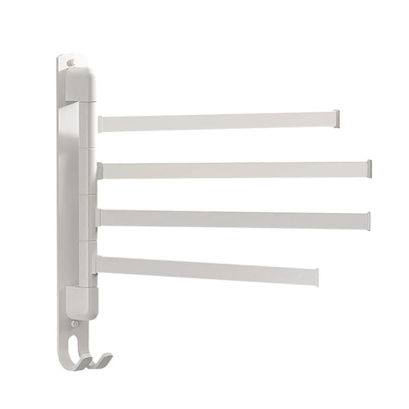 Swing Swivel Towel Rack Hanger Holder Wall Mounted 3/4/5 Arm Rotatable Bar 100% New