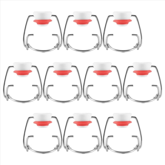 Swing Top Glass Bottle Caps Flip Beer Bottle Swing Cap for Style Beer Bottle Beer,Soda Bottles,Homebrewing 10Pcs