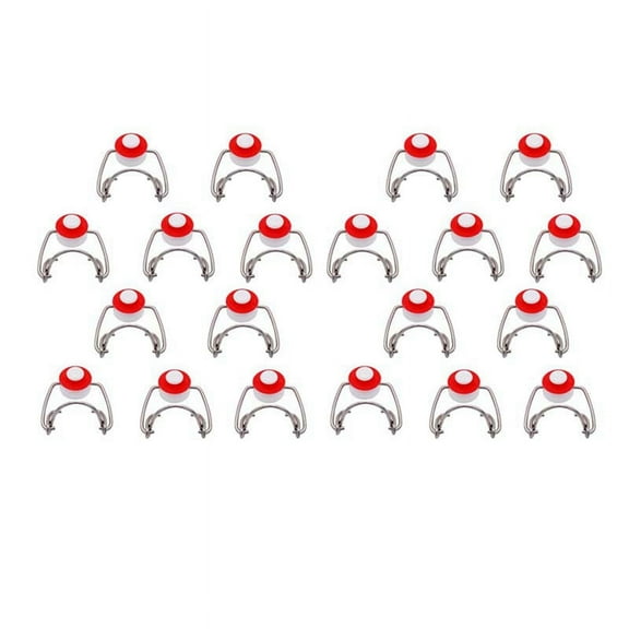 Swing Top Glass Bottle Caps Flip Beer Bottle Swing Cap for Style Beer Bottle Beer,Soda Bottles,Homebrewing 20Pcs,20 x cap,red & white