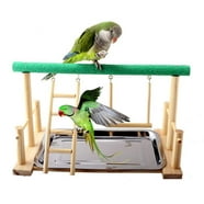Menolana Bird Play Stand Bird Playground,Multifunctional,Bird Play Gym ... - Playpen Bird Cage Compatible Multihead Perch Ladder