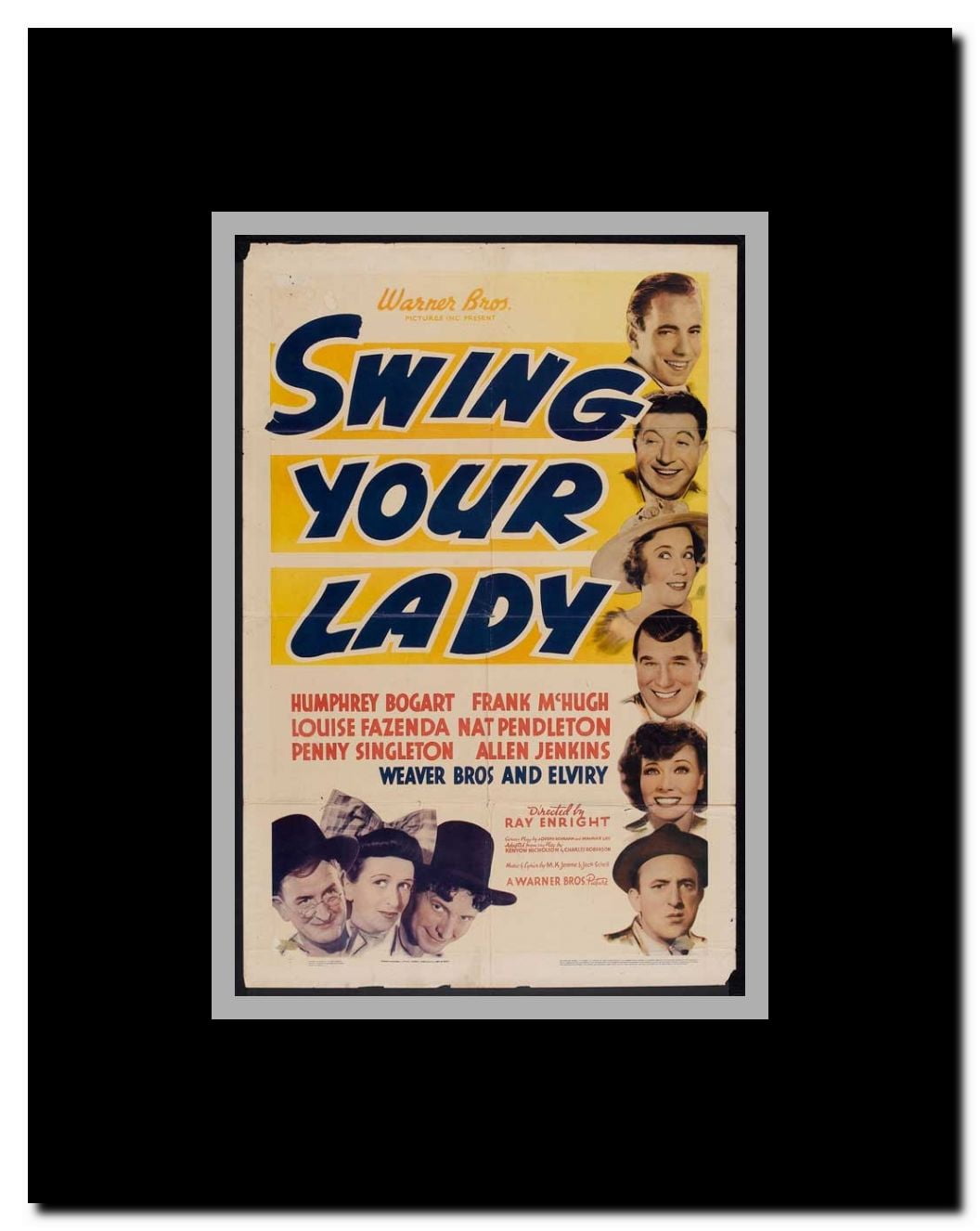 Swing Your Lady Framed Movie Poster