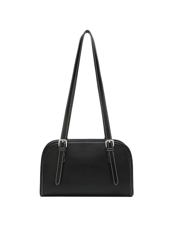 Swing Zip Leather Shoulder Bag for Women | Top-Handle Hobo Purse with Adjustable Strap | Ideal for Daily & Travel Use.