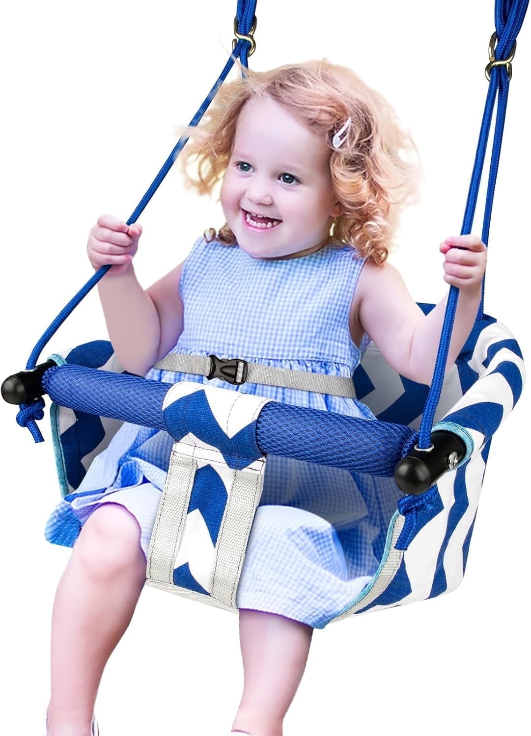 LINXUXIE  Toddler Swing for Kids, Anti-Slip Swing Seat for Indoor&Outdoor, Birthday Gifts for 1 2 3 4 5 6 7 8 Year Old
